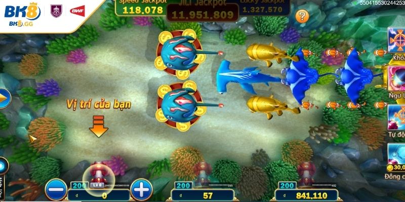 Bắn Cá CQ9 BK8 - Sảnh Game Đỉnh Cao Với Nhiều Trò Hấp Dẫn 2 Đa dạng mục tiêu tại sảnh Bắn Cá CQ9