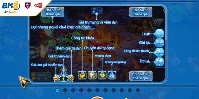 Vua Bắn Cá BK8 Với Tính Năng Nổi Bật Và Cách Săn Thưởng 3 Hướng dẫn cụ thể chơi Vua Bắn Cá trực tuyến