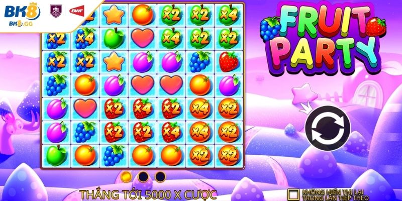 Pragmatic Play BK8 Sảnh Cược Nổ Hũ Đổi Thưởng Hấp Dẫn Nhất 2 Trò slot Fruit Party hấp dẫn nhất